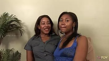 Play To make sure they cum, the black girls take a strapon before initiating spicy lesbian fucking