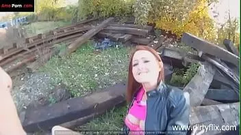 Play Cheesecake red-haired russian slut gives a head to perky dick in pov